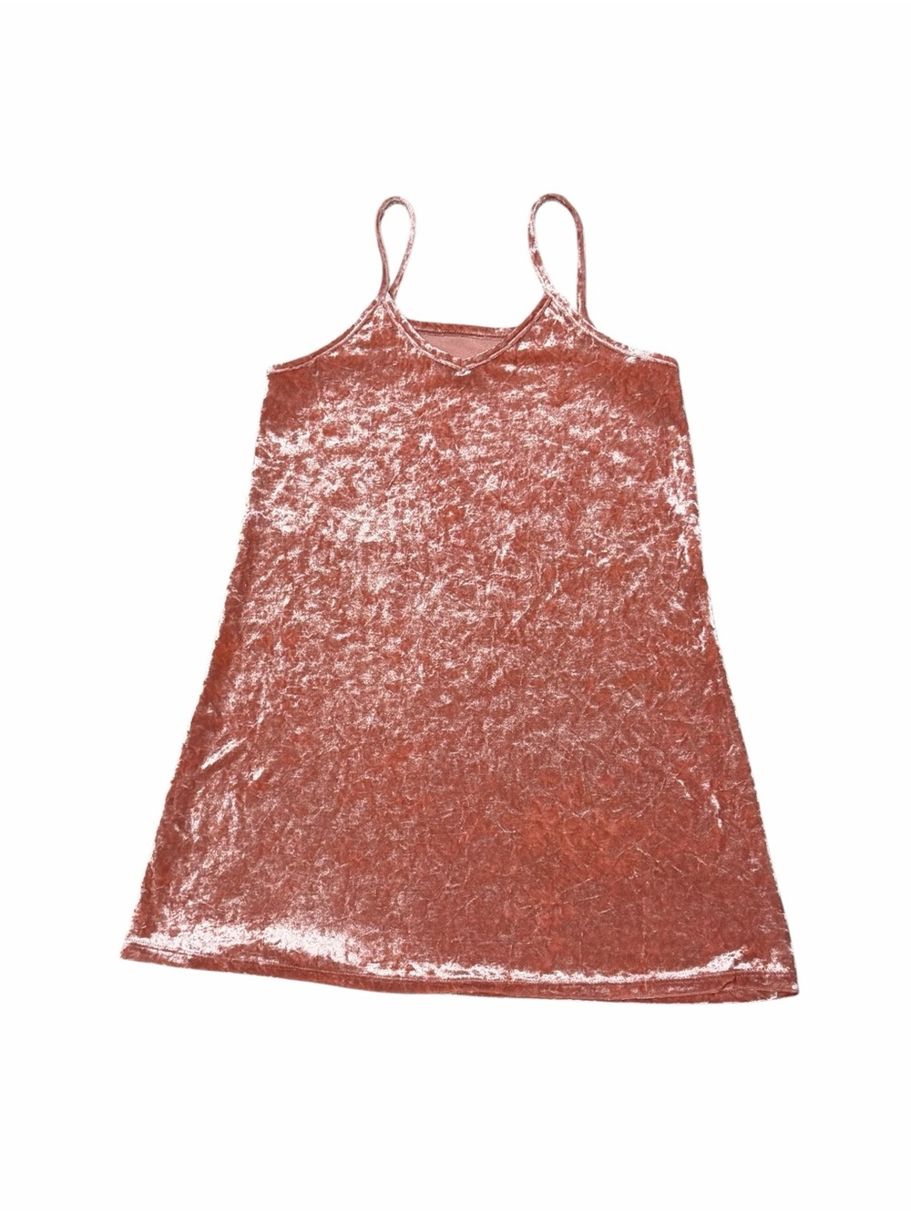 Velvet Slip/Mini Dress - Dusty Rose Pink